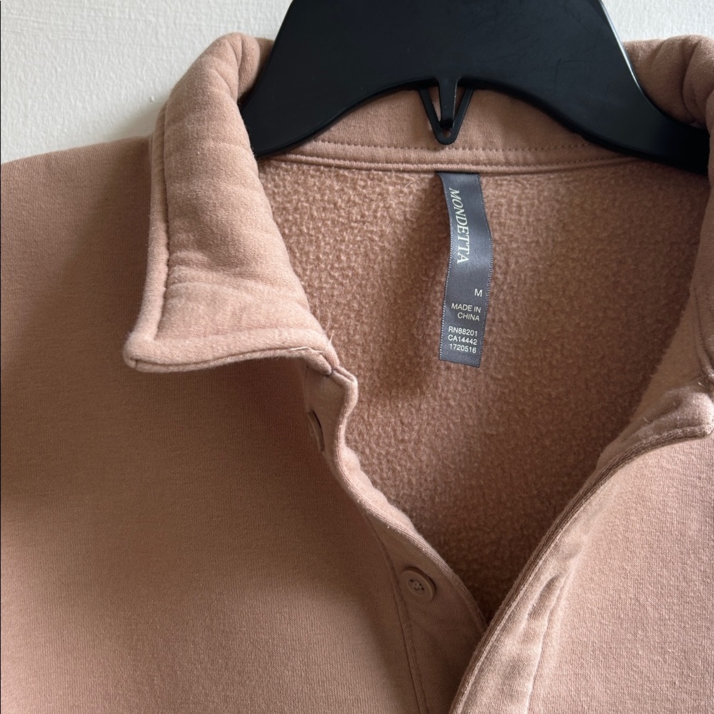 Mondetta Camel Tan Collared Pullover - Picture 4 of 4